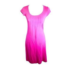 ATHLETA Pintuck Pink Athleisure Dress